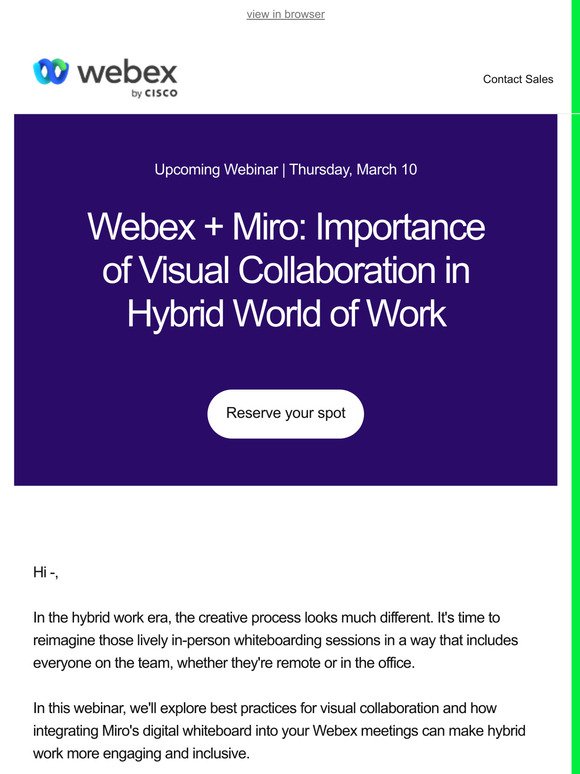 [Webinar  Next Week] Visual Collaboration in Hybrid World of Work