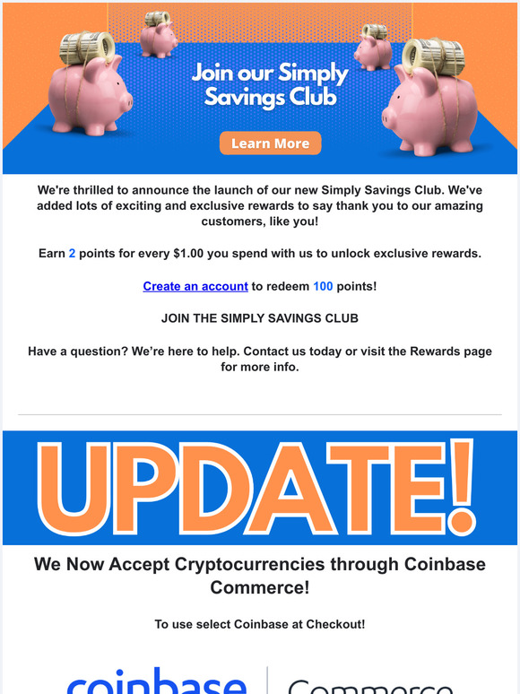 Love Rewards? Join the Simply Savings Club Today!