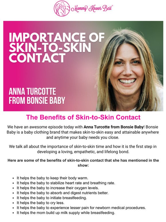 The Benefits of Skin-to-Skin Contact