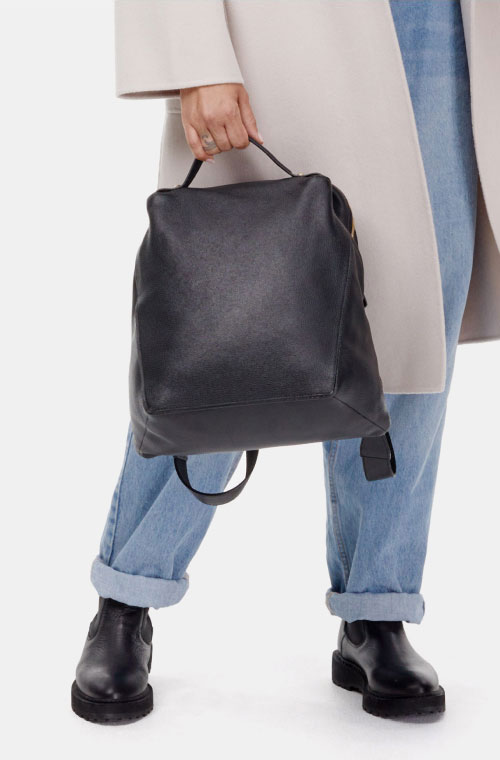 caden carter leather backpack Kate Spade Caden Carter soft taupe gray backpack