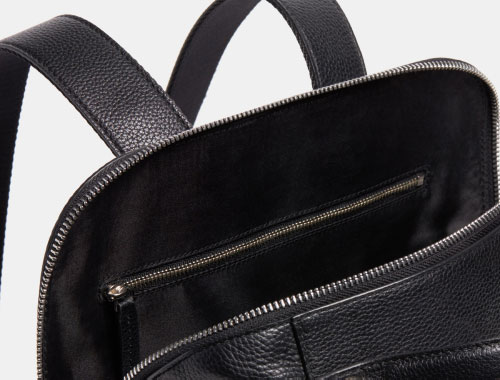 bartlett pebbled leather backpack Italic: Are you packed?