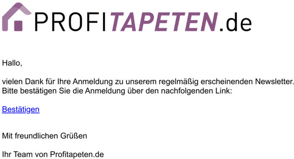 Bitte besttigen Sie Ihre Newsletter-Anmeldung