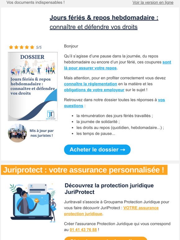 Juritravail: Jours fris & repos hebdomadaire : les obligations de votre ...