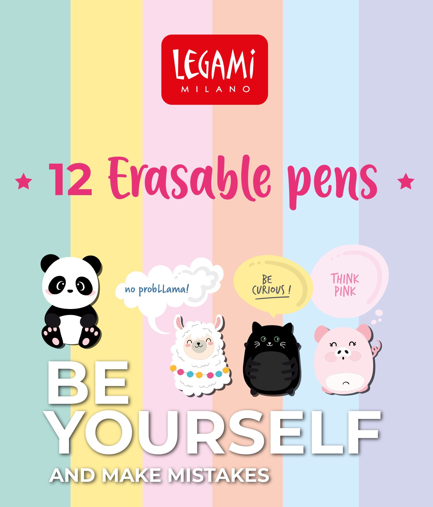 Legami IT: 12 Penne Cancellabili! Be yourself and make mistakes!