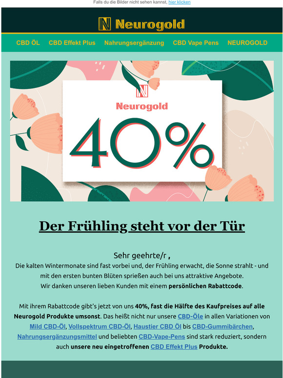  Der Frhling steht vor der Tr - 40% Rabatt 