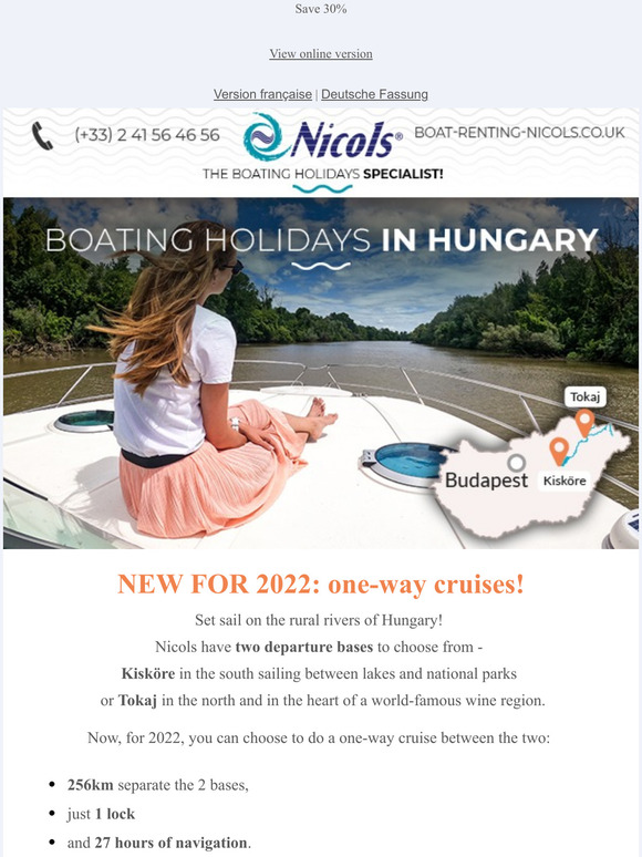 NEW FOR 2022: one-way cruises!