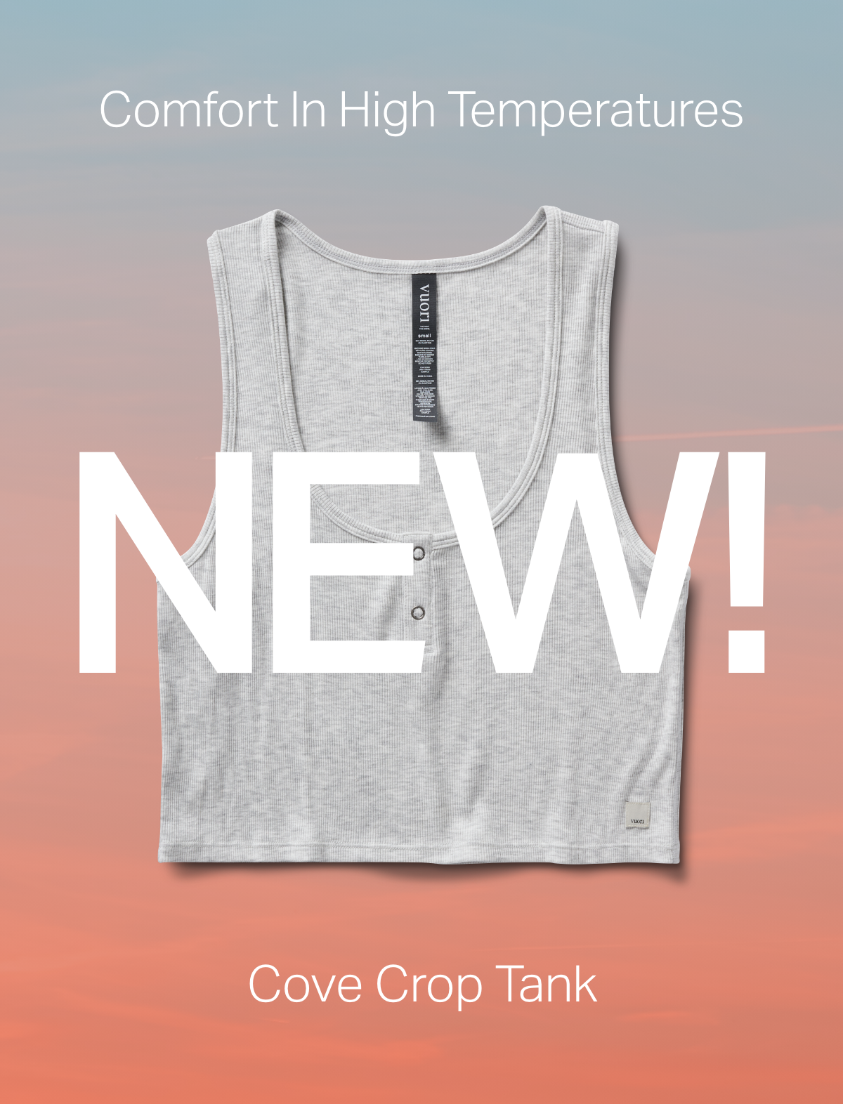 Define Seamless Half Zip Crop Tank | Sea Pine