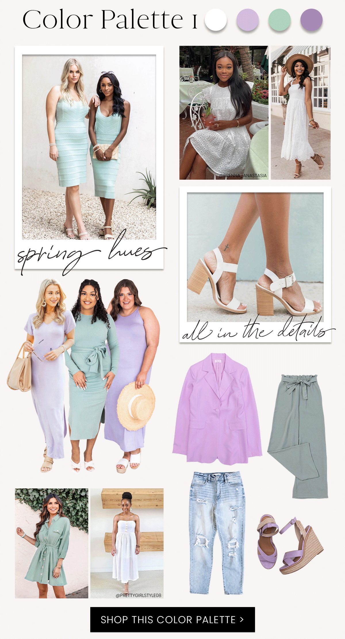 The Pink Lily Boutique spring family photos style guide Milled
