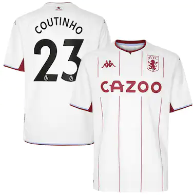 Aston Villa Home Shirt 2021-22 with Coutinho 23 printing