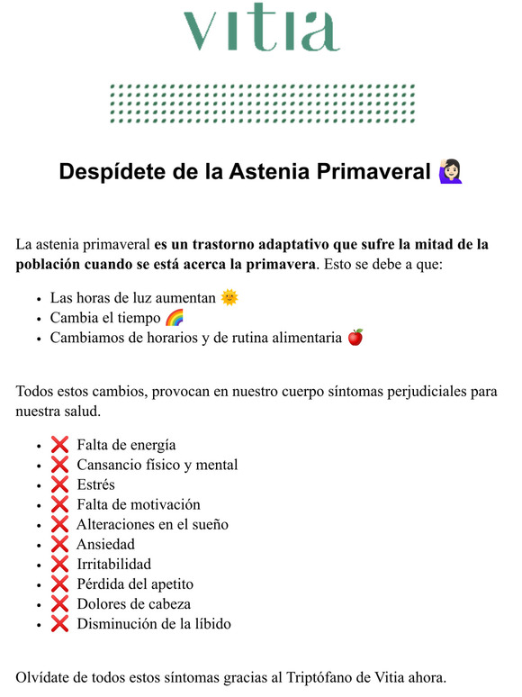 [-30%] Anticpate a la Astenia Primaveral