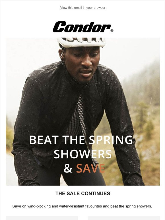 SALE: Beat the spring showers & save 