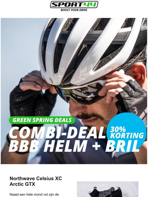 BBB Helm + Bril met %30 korting bij SPORT44.com