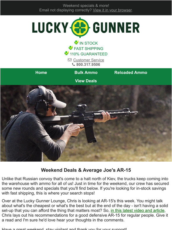 Lucky Gunner Defensive AR15 Rec's & New Ammo Specials Milled