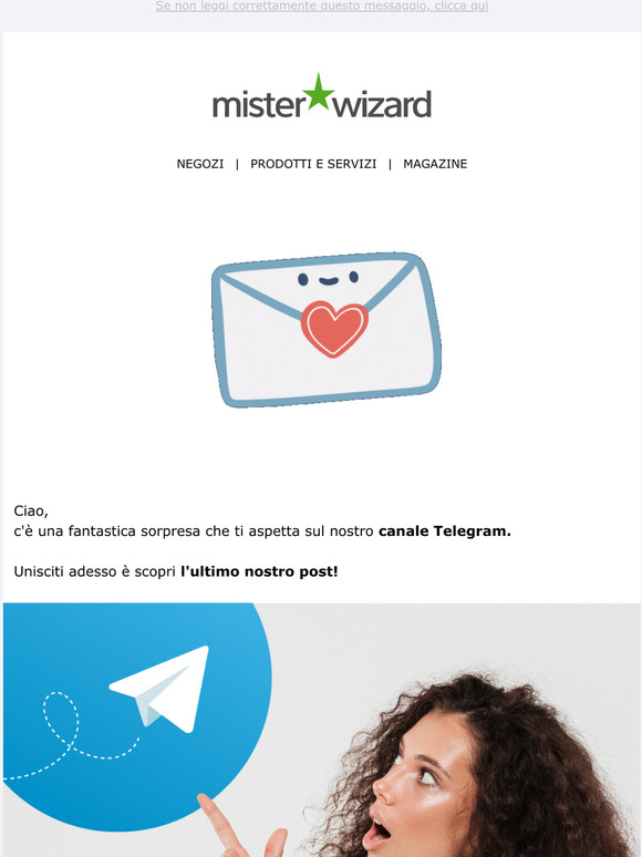 C' una sorpresa per te su Telegram!