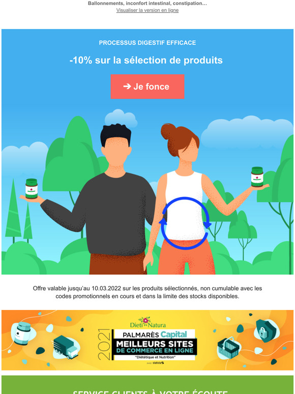 Digestion & Transit intestinal : profitez de -10% sur les slections