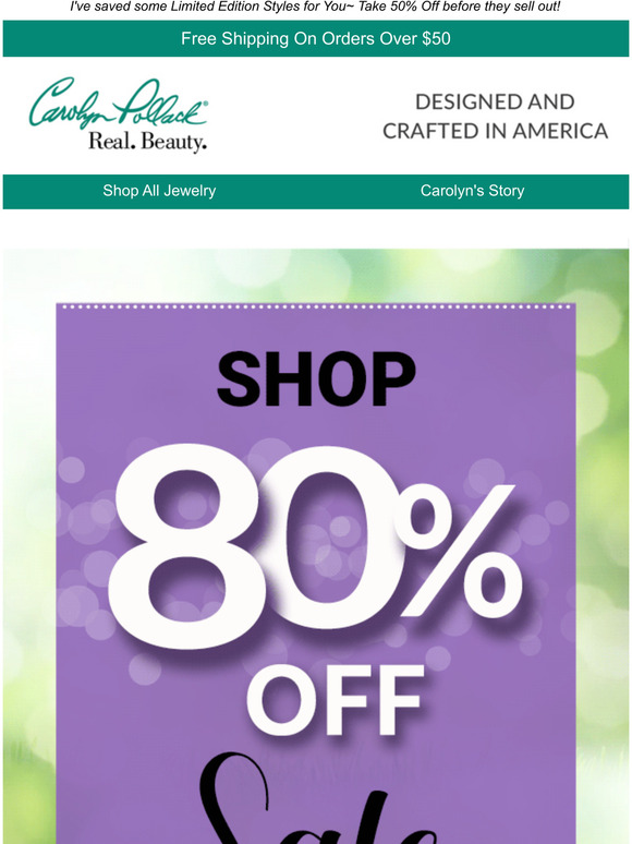 I want to Thank You for being a part of my CPJ Community~Take 80% OFF & complete the collections you LOVE!