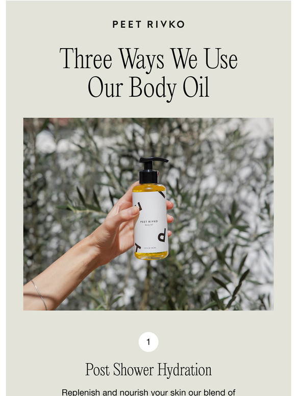 Three ways we use our Body Oil 