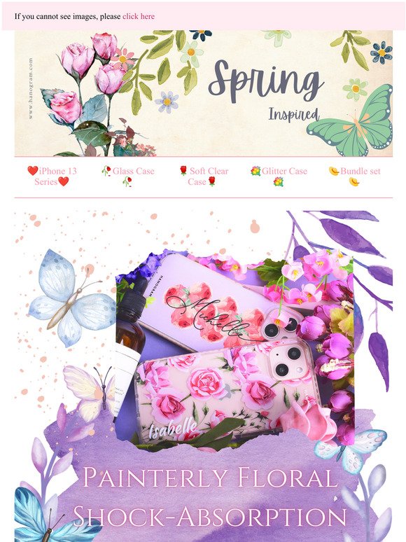Spring inspired cases