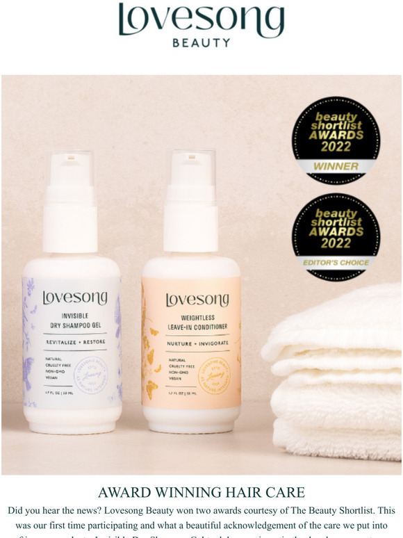 Award Winning Hair Care.