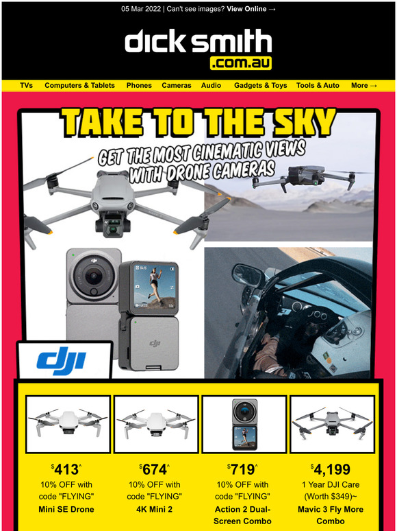 10% OFF Top DJI Drones | Limited Time Only!^