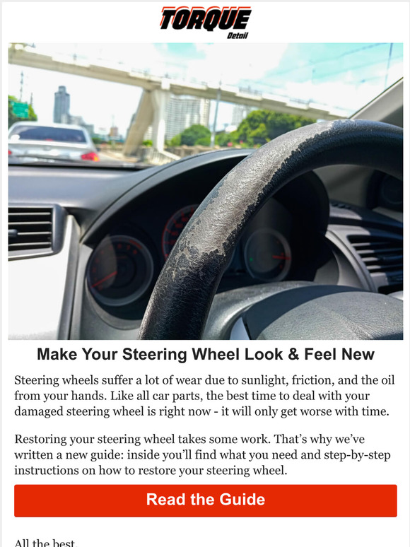 Torque Detail Make Your Steering Wheel Look New! Milled