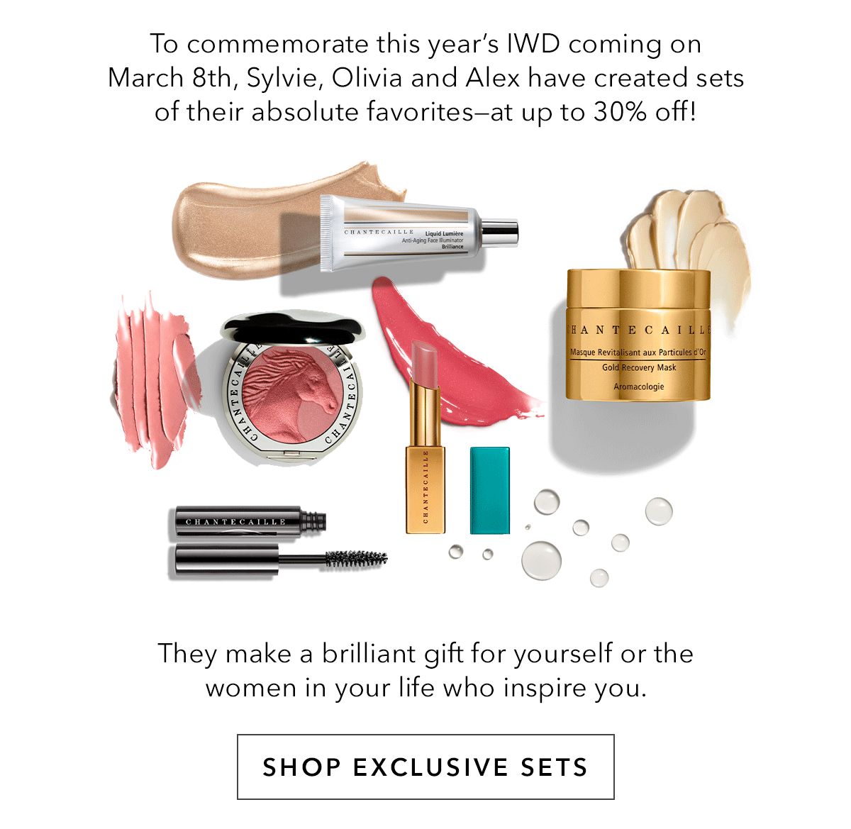 Chantecaille: Last hours: Our 25% off Sylvie Sale ends tonight!