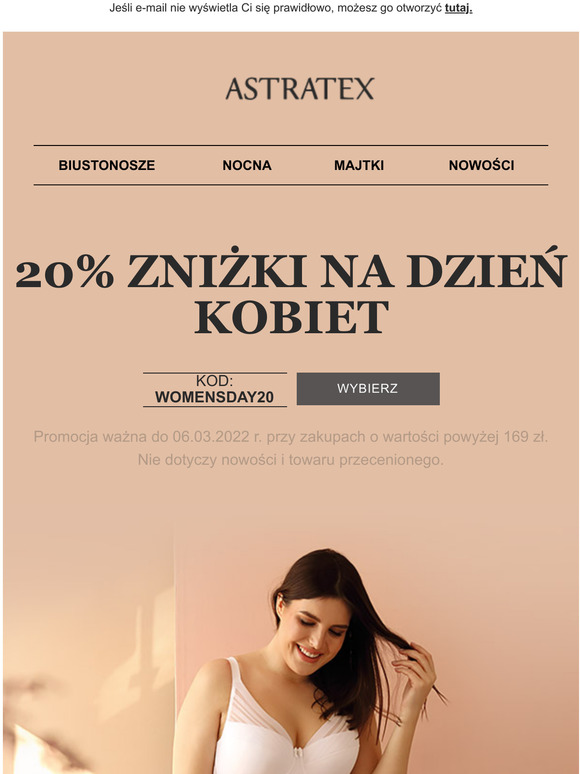 Bielizna, ktr kobiety po prostu kochaj | 20% zniki na Dzie Kobiet