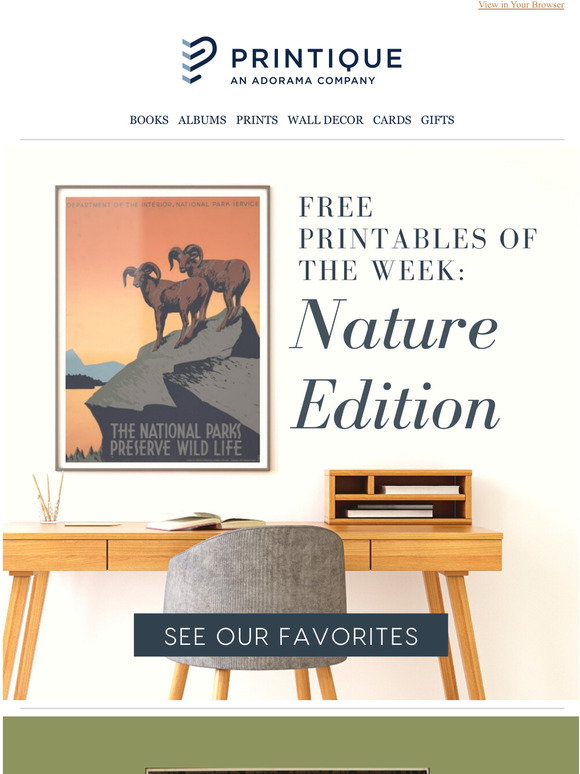 AdoramaPix: Free Printables: Nature Edition | Milled