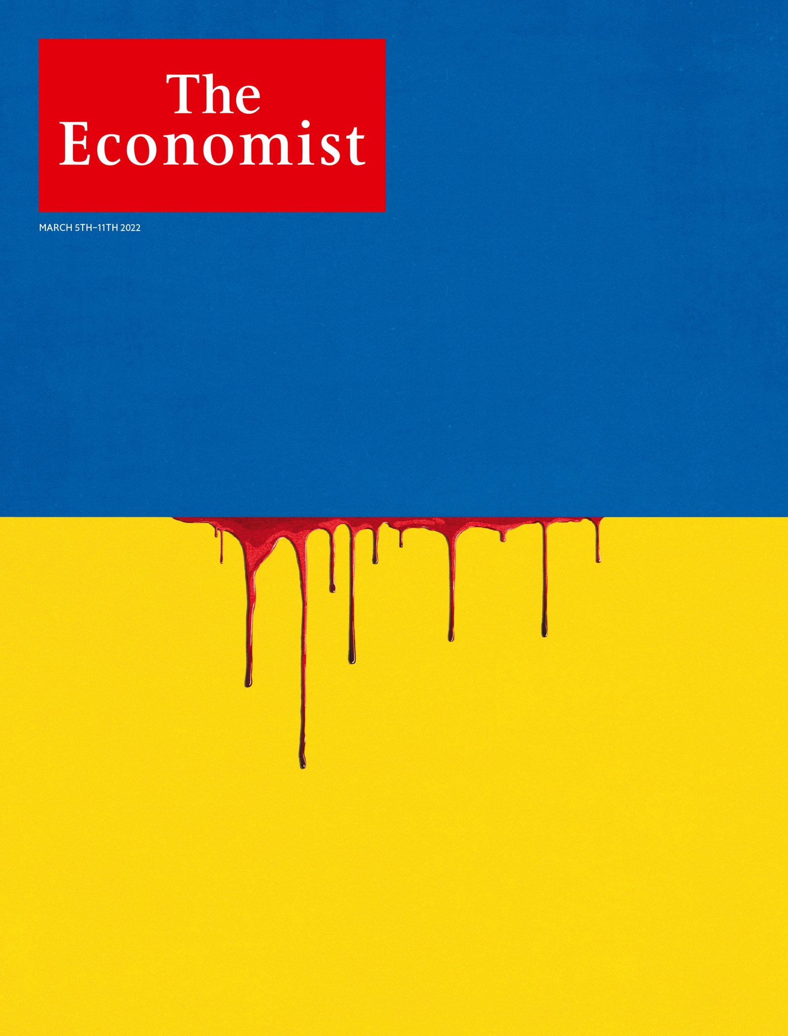The Economist Cover Story Illustrating the horror of war in Ukraine