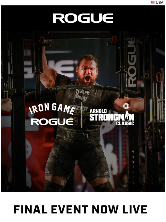 Rogue Fitness The Final Event of the 2022 Arnold Strongman Classic is Starting Now! Watch Live