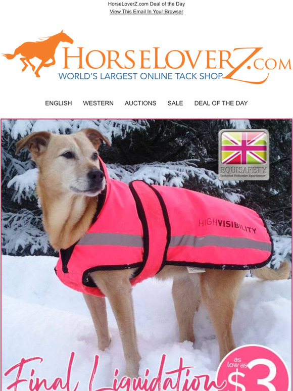 HorseLoverZ Final Liquidation! Reflective Gear NOW as low as 3 Milled