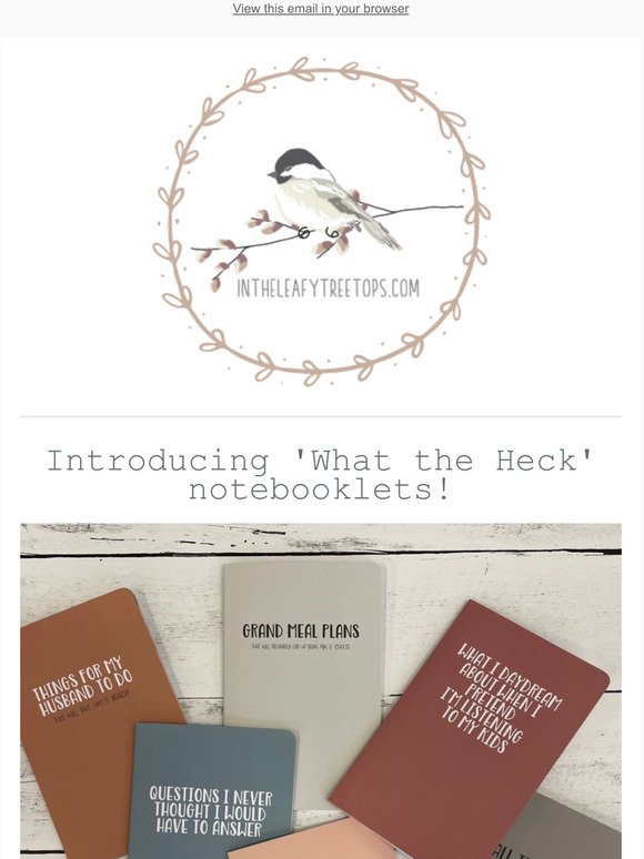  Introducing "What the Heck" Notebooklets and a Contest!