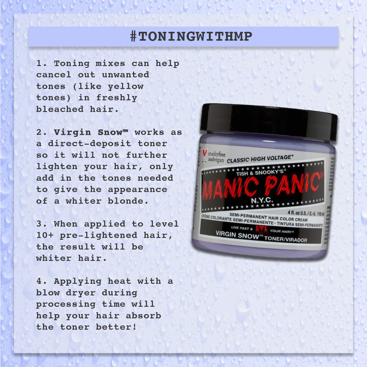 Manic Panic Flash Lightning Bleach Kit - 30 volume - rainbow