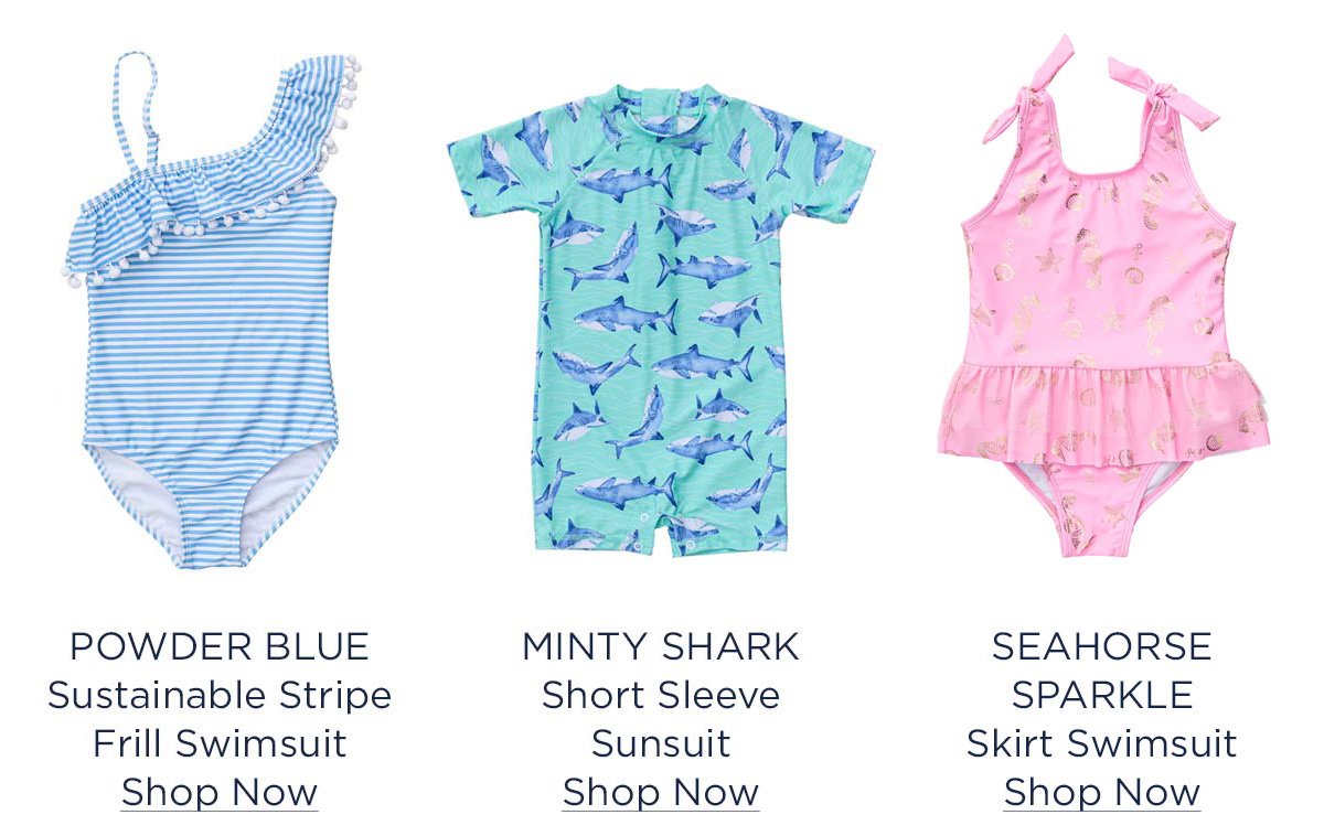 Baby girls and boys swimwear.