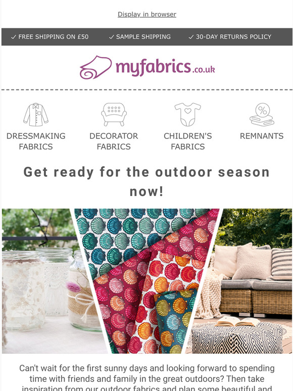 My Fabrics Discover our best outdoor fabrics Milled