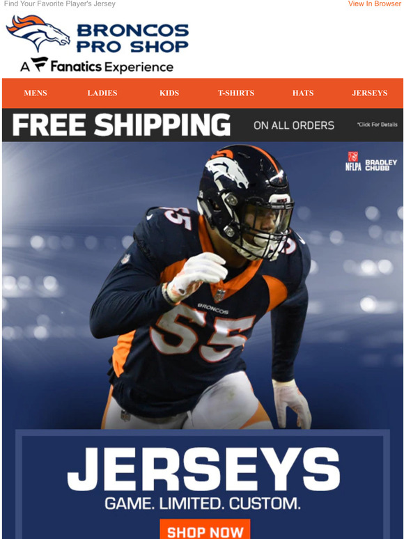 Official Denver Broncos Gear, Broncos Jerseys, Store, Broncos Pro