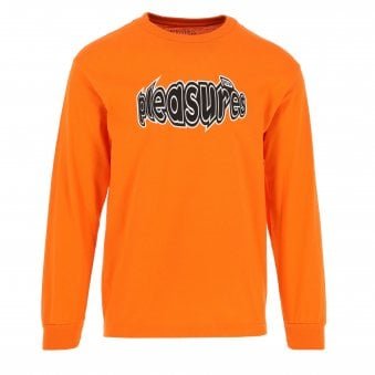 Strain Logo Long Sleeve T-Shirt Orange 