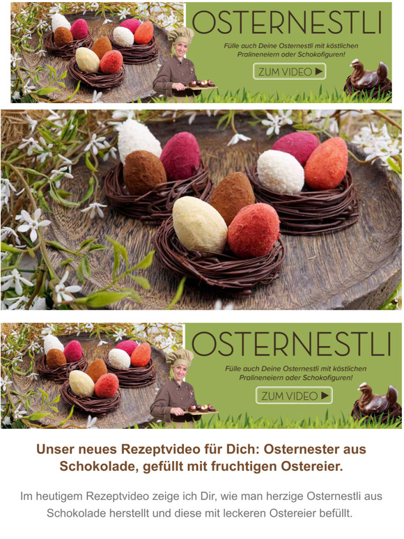 readytobake.ch: Ein Schokoladennest gefllt mit Ostereiern - unser neues ...