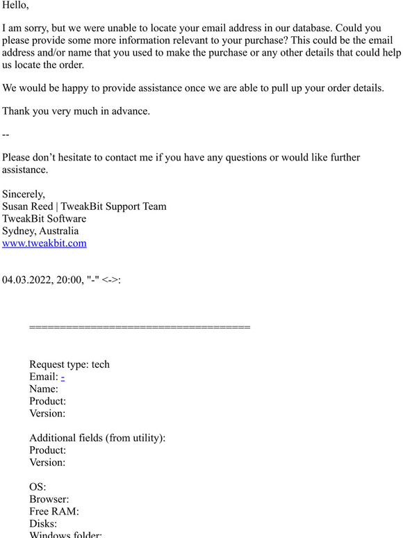 Re: License key & technical support