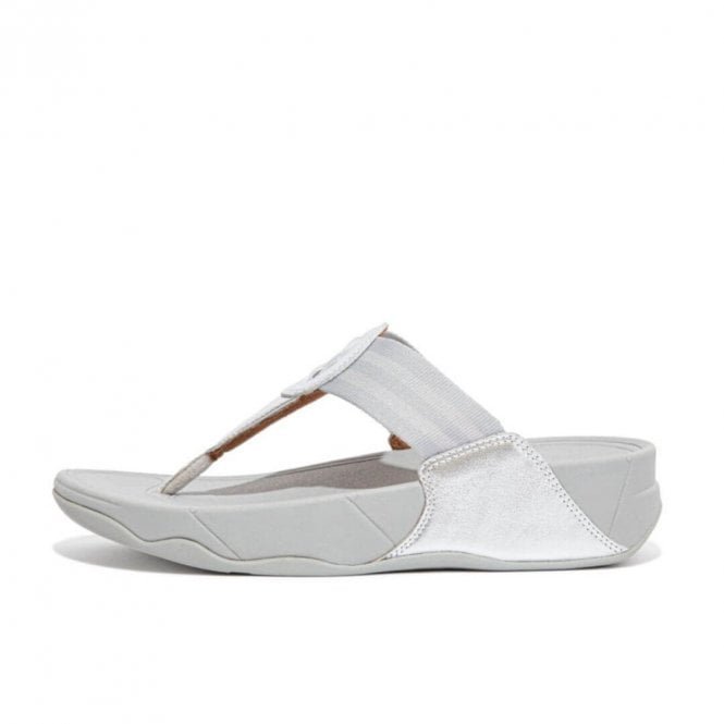 FitFlop Walkstar™ Toe Post Sandals in Silver
