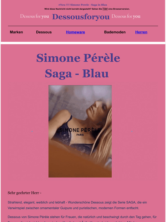 Neu !!!! Simone Perele - Saga in Blau