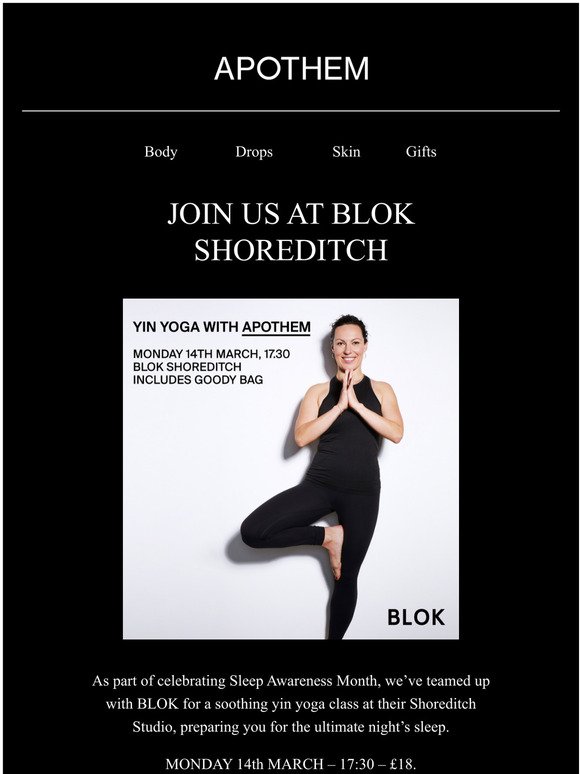 You're Invited To Wind Down With APOTHEM x BLOK