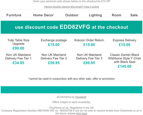 We Have A Treat for You - 10 Voucher Off Enclosed