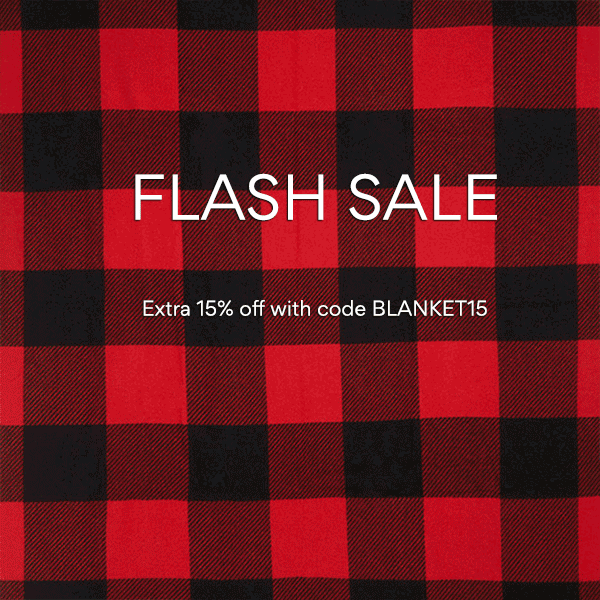 FLASH SALE. Extra 15% off with code BLANKET15.