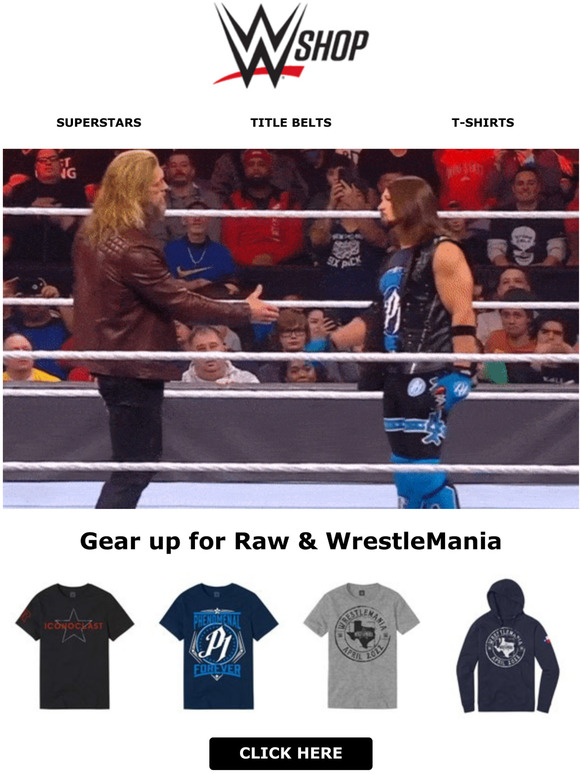 WWE Shop Hard Hitting Action Milled