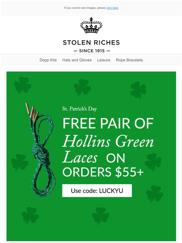 Celebrate St Patrick's Day with A FREE GIFT  
