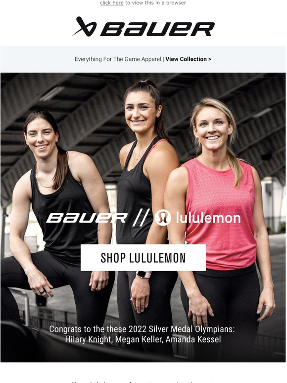 bauer lululemon apparel