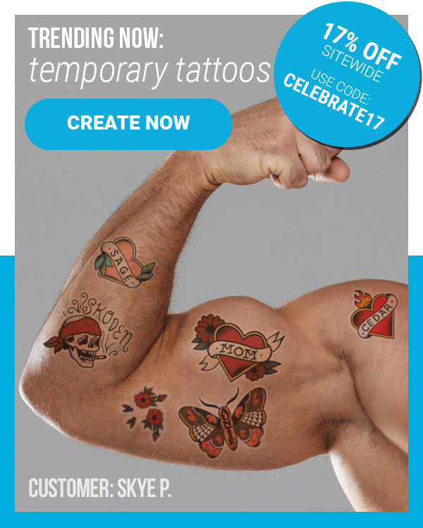 StickerYou Trend Alert Temporary Tattoos > Milled