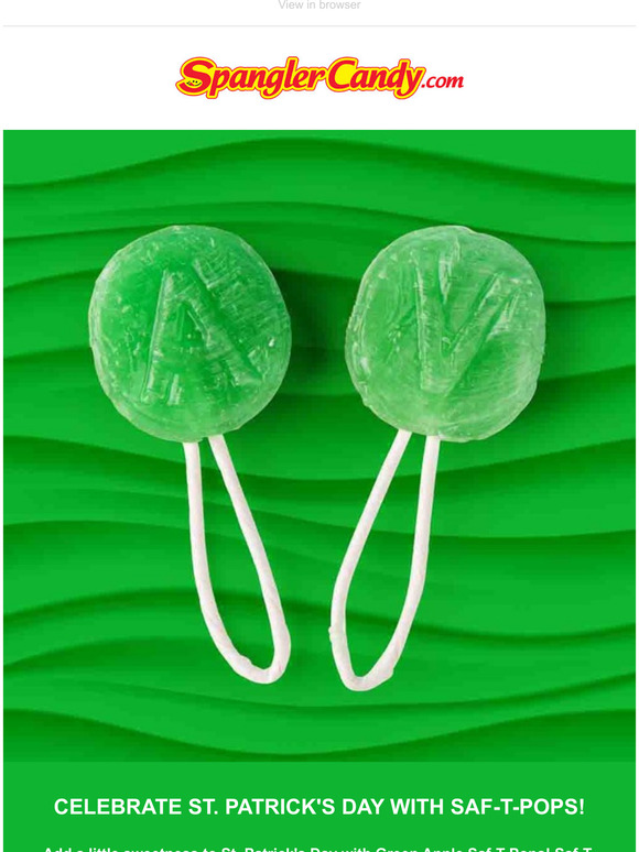 Celebrate St. Patrick's Day with Saf-T-Pops!