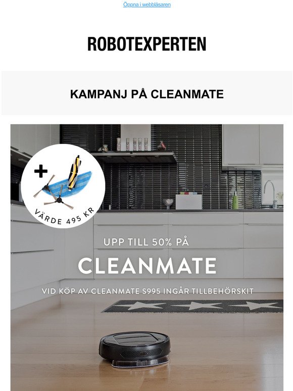 Cleanmate-kampanj hos RobotExperten!